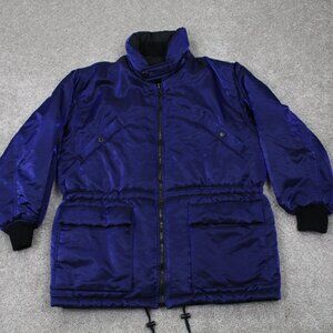VTG Colebrook Jacket Womens Medium Purple/Black Reversible Puffy Winter Coat